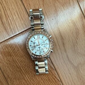 Elegant Silver and Gold Women's Watch